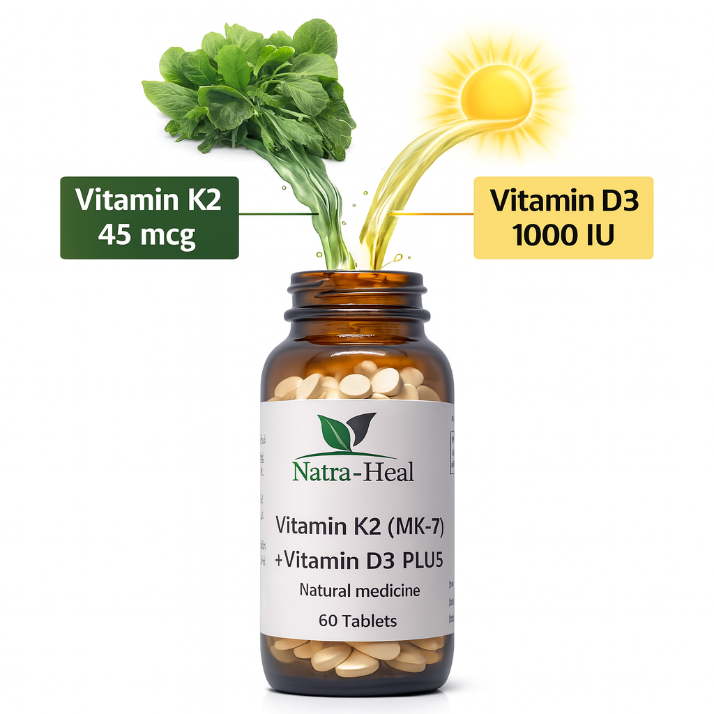 Vitamin K2(MK-7) + D3 PLUS | 60 Tablets