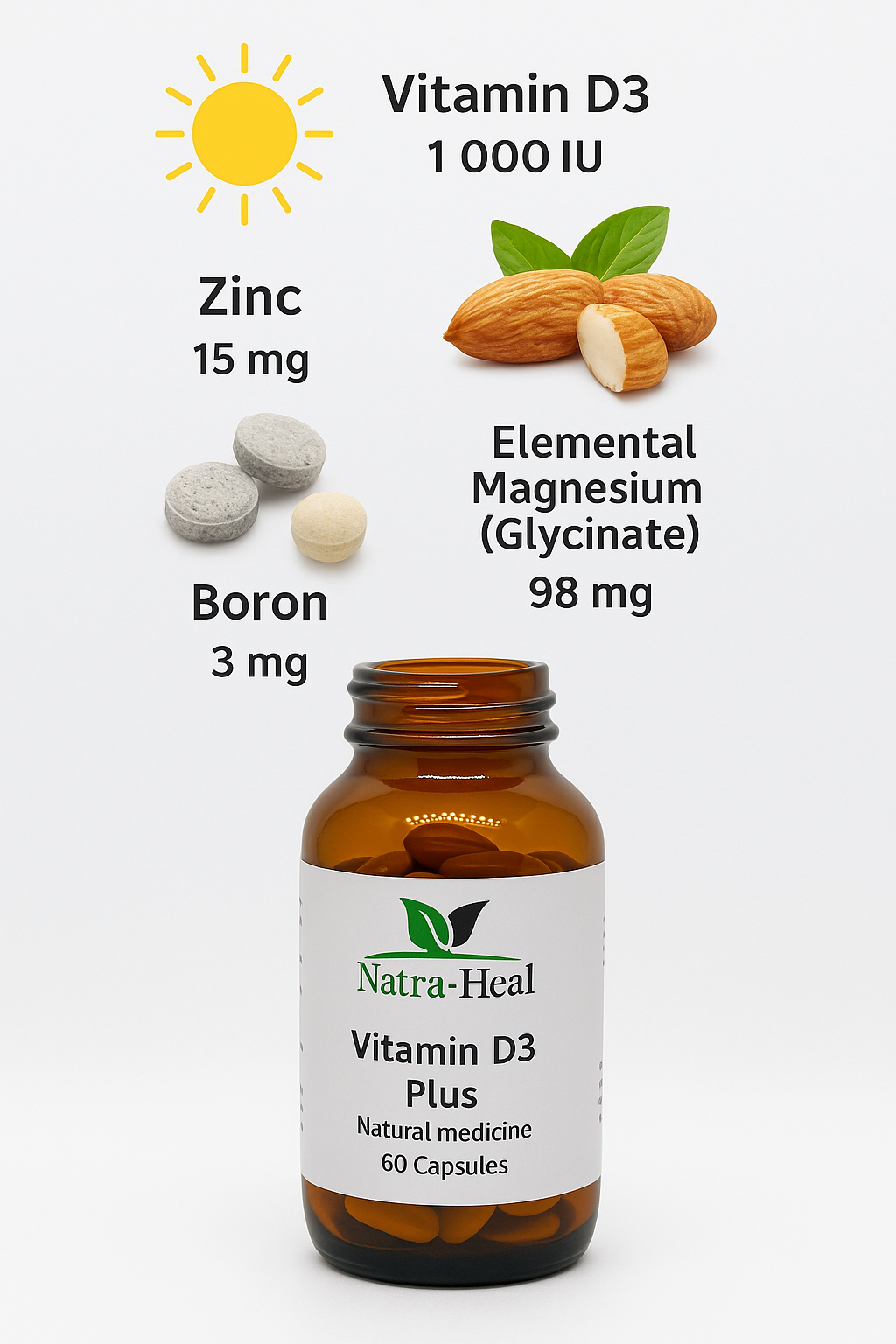 Vitamin D3 Plus | 60 Capsules